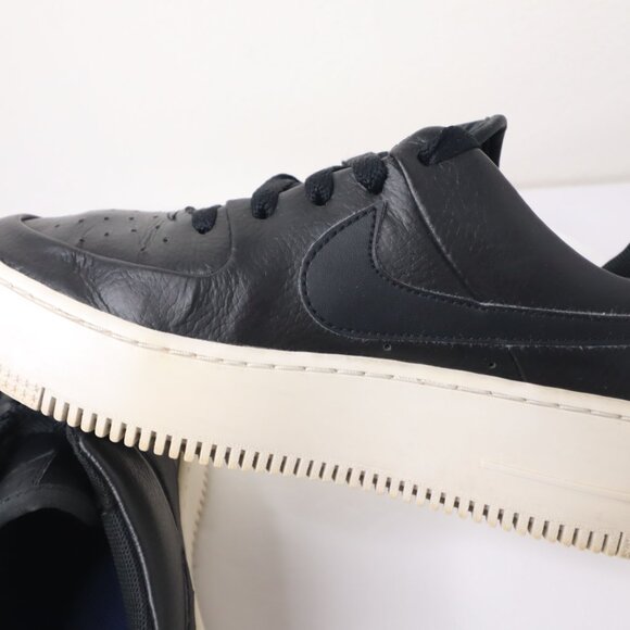 NIKE W AF1 SAGE LOW BLCK/BLCK-WHITE [AR5339 002] size us 7 - Picture 8 of 10